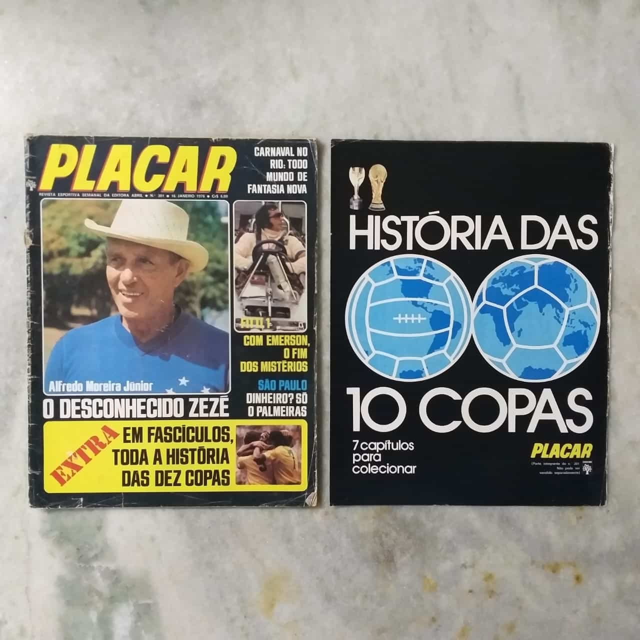 Placar Nº 0301 (Com Fascículo História das Copas) 16 de Janeiro de 1976 (Revista)