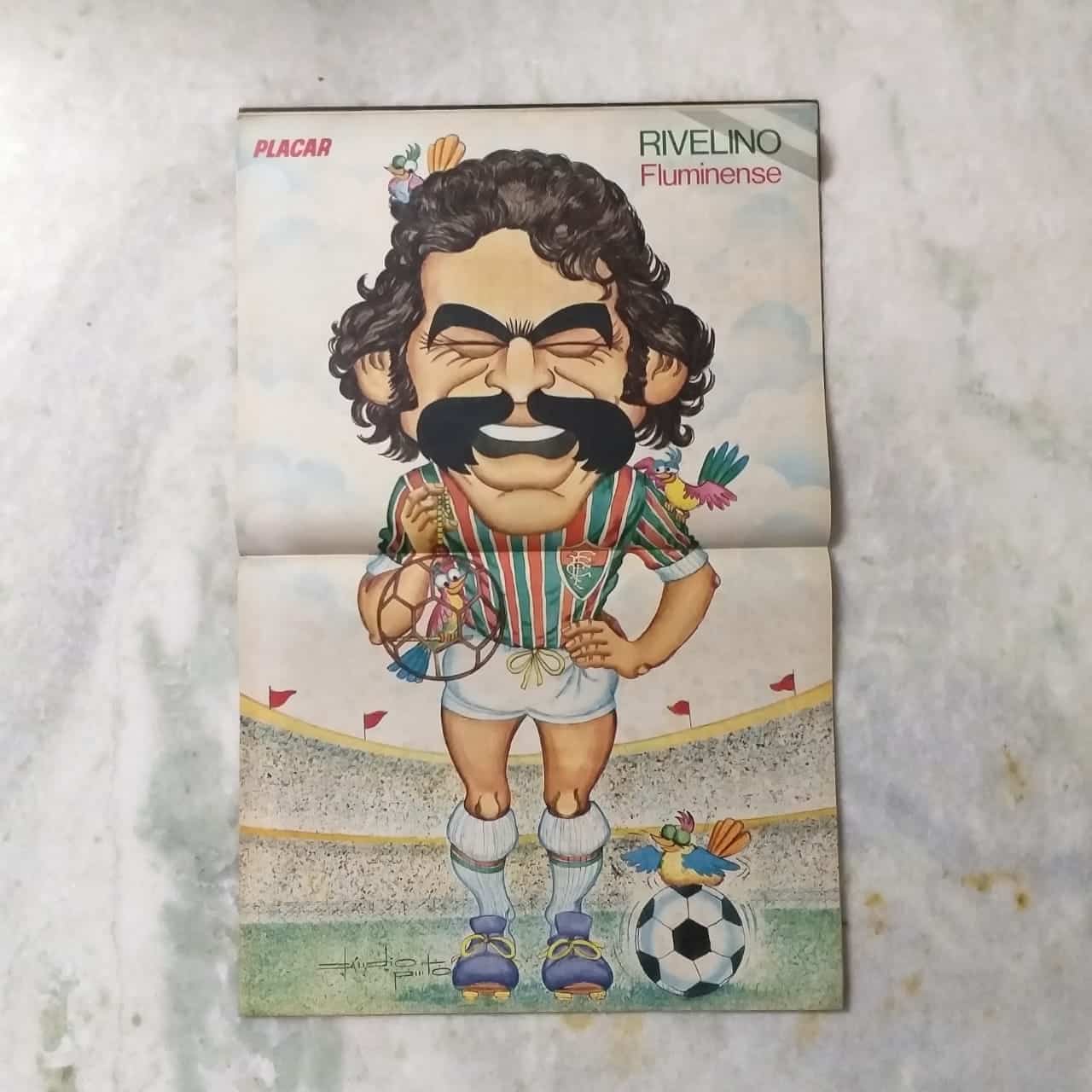 | Casa do Colecionador Placar Nº 0355 (Com pôster Rivelino - Fluminense) 11 de Fevereiro de 1977 (Revista)