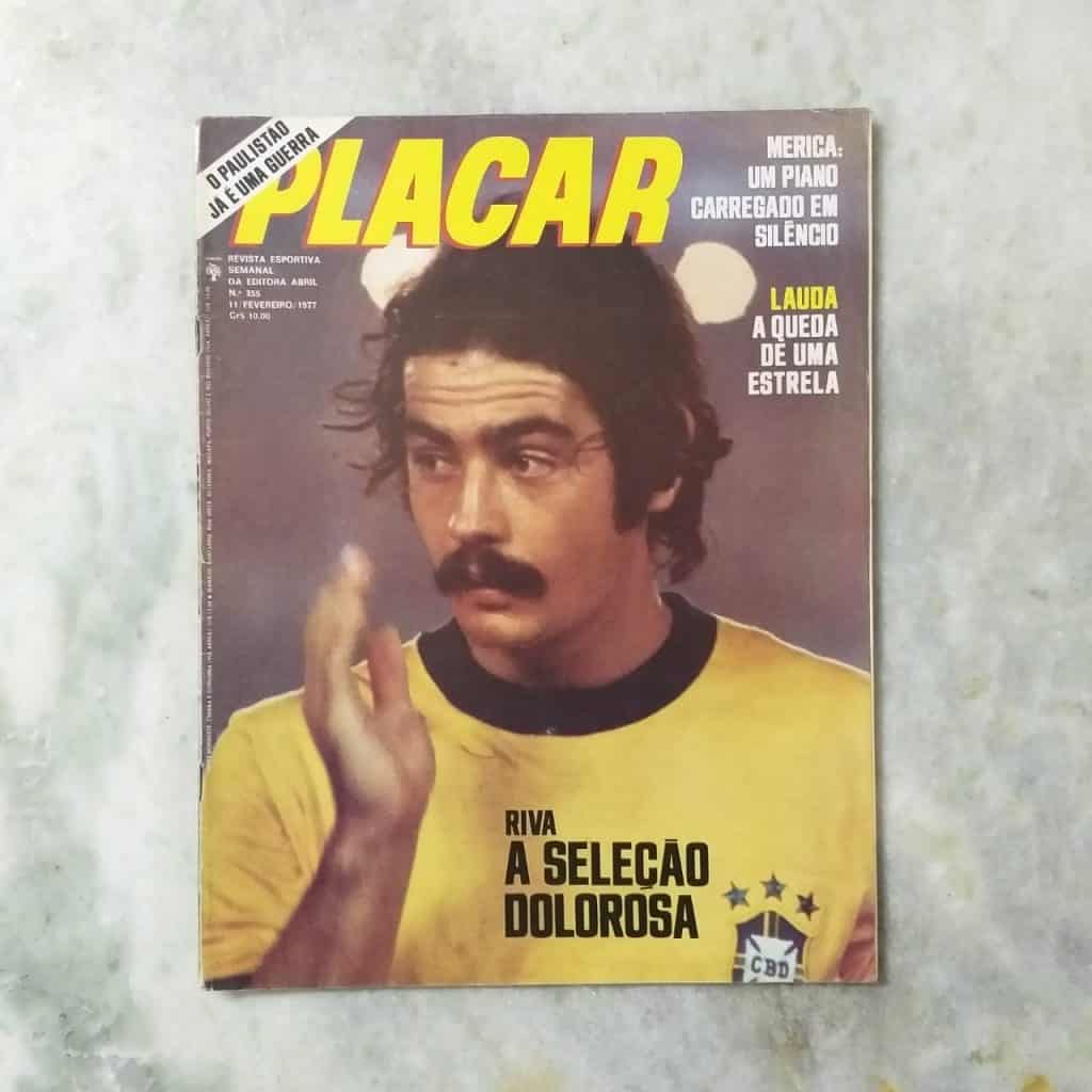 Placar Nº 0355 (Com pôster Rivelino - Fluminense) 11 de Fevereiro de 1977 (Revista)