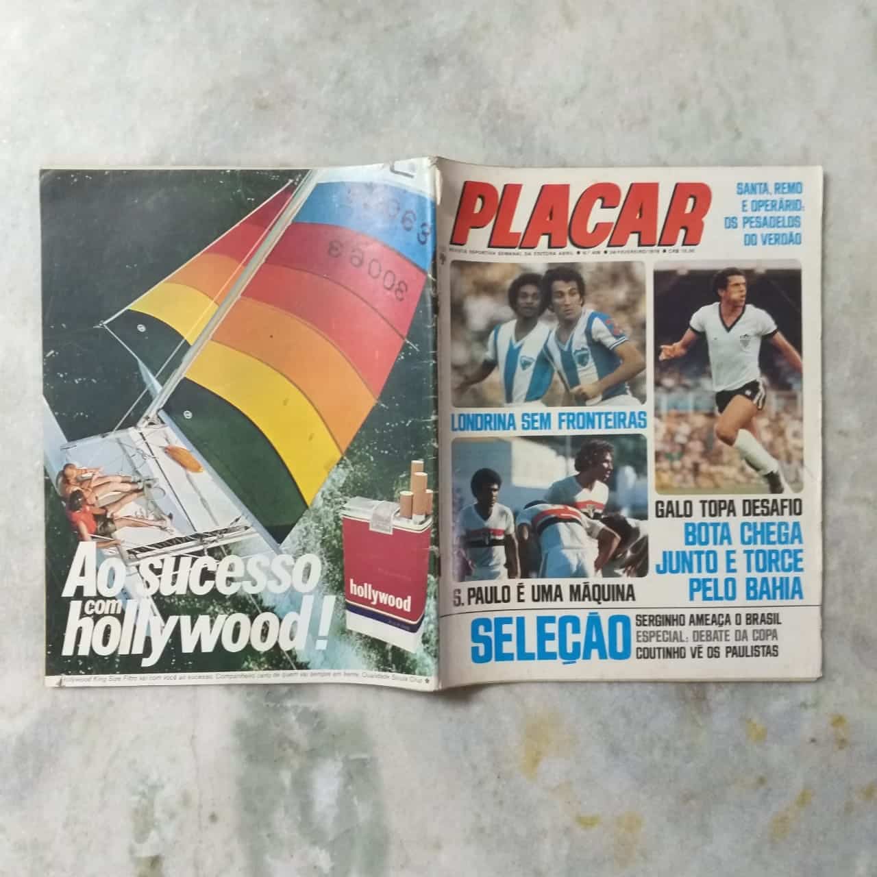 | Casa do Colecionador Placar Nº 0409 (Sem pôster) 24 de Fevereiro de 1978 (Revista)