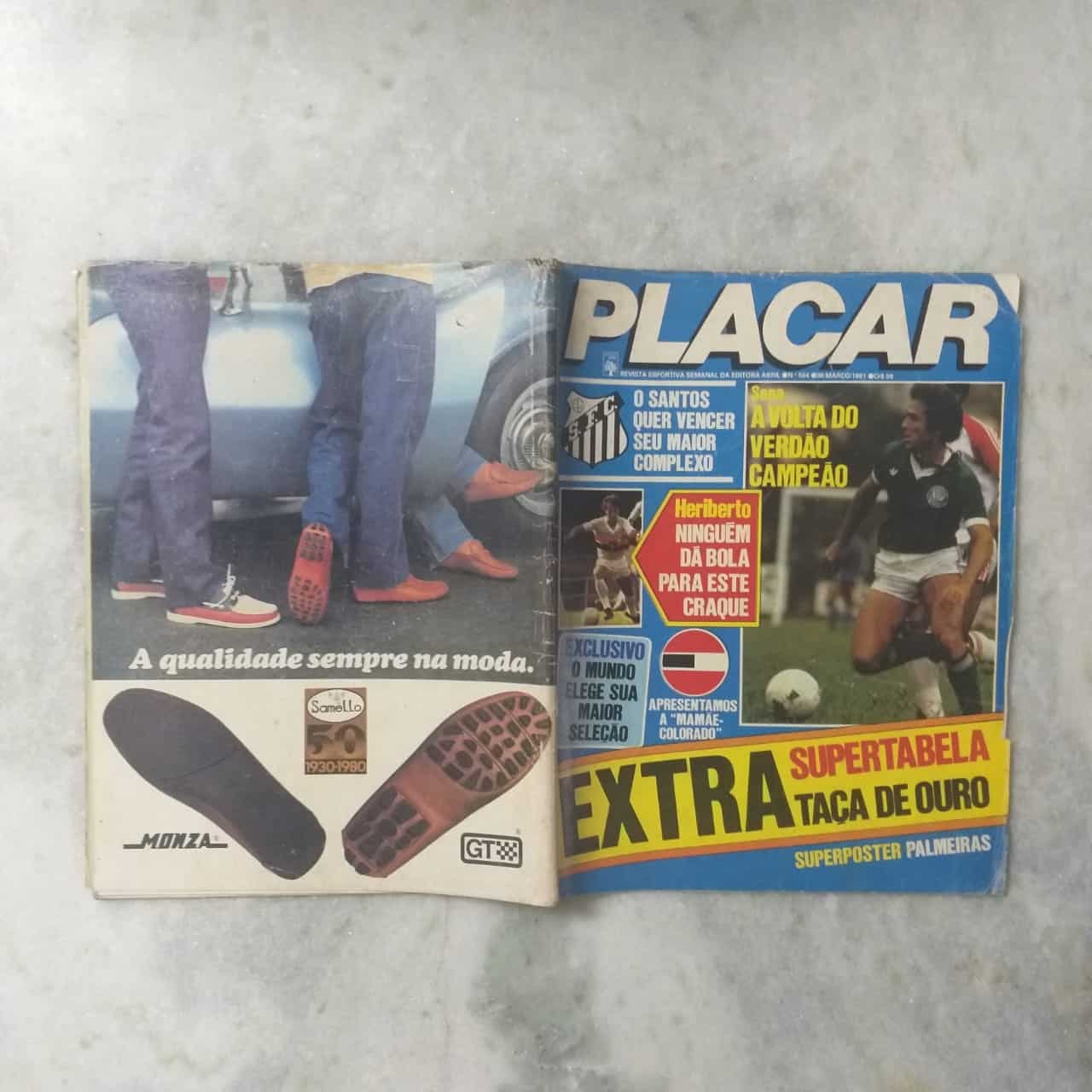 | Casa do Colecionador Placar Nº 0564 (Sem pôster e sem tabela) 6 de Março de 1981 (Revista)