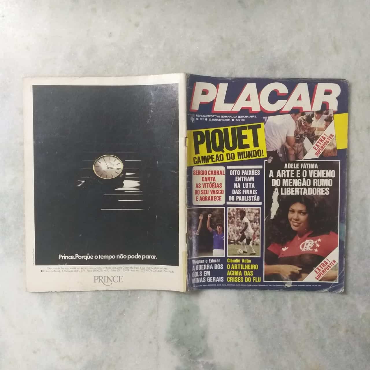 | Casa do Colecionador Placar Nº 0597 (Sem pôster) 23 de Outubro de 1981 (Revista)