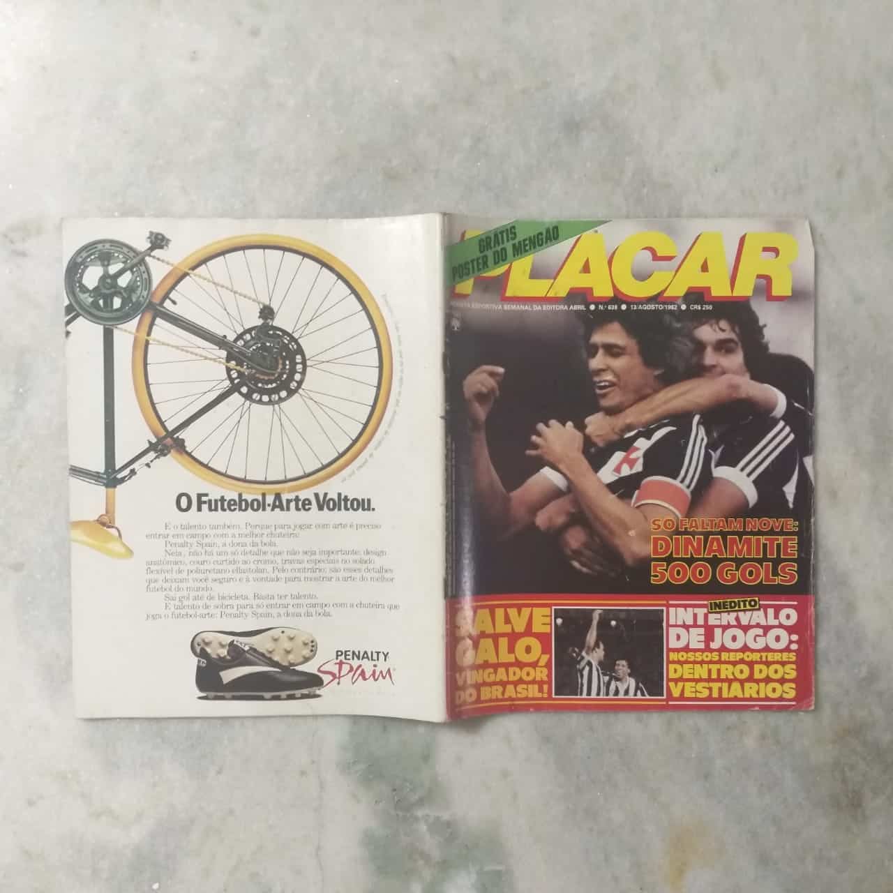 | Casa do Colecionador Placar Nº 0638 (Sem pôster) 13 de Agosto de 1982 (Revista)