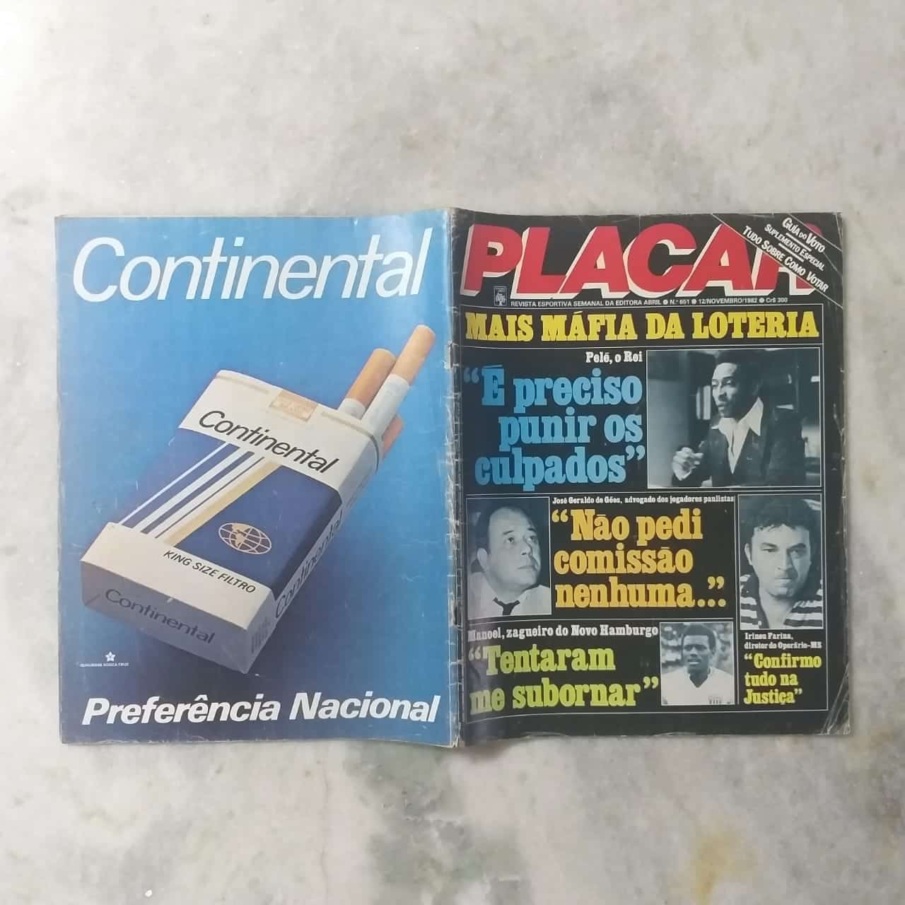 | Casa do Colecionador Placar Nº 0651 - 12 de Novembro de 1982 (Revista)
