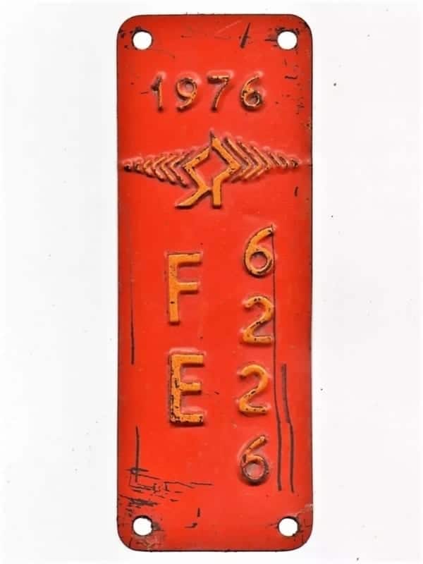 | Casa do Colecionador Plaqueta De Licenciamento SP Logo De São Paulo - 1976