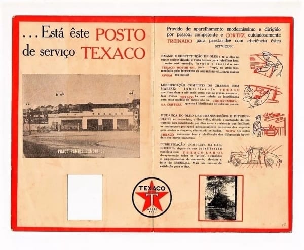 | Casa do Colecionador Rara - Propaganda Antiga Texaco Com Fotografia - Original Anos 40