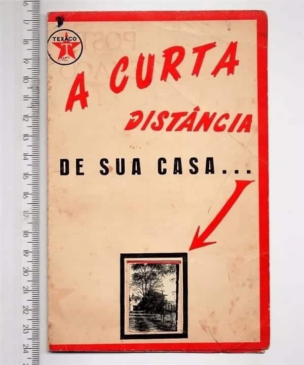 | Casa do Colecionador Rara - Propaganda Antiga Texaco Com Fotografia - Original Anos 40