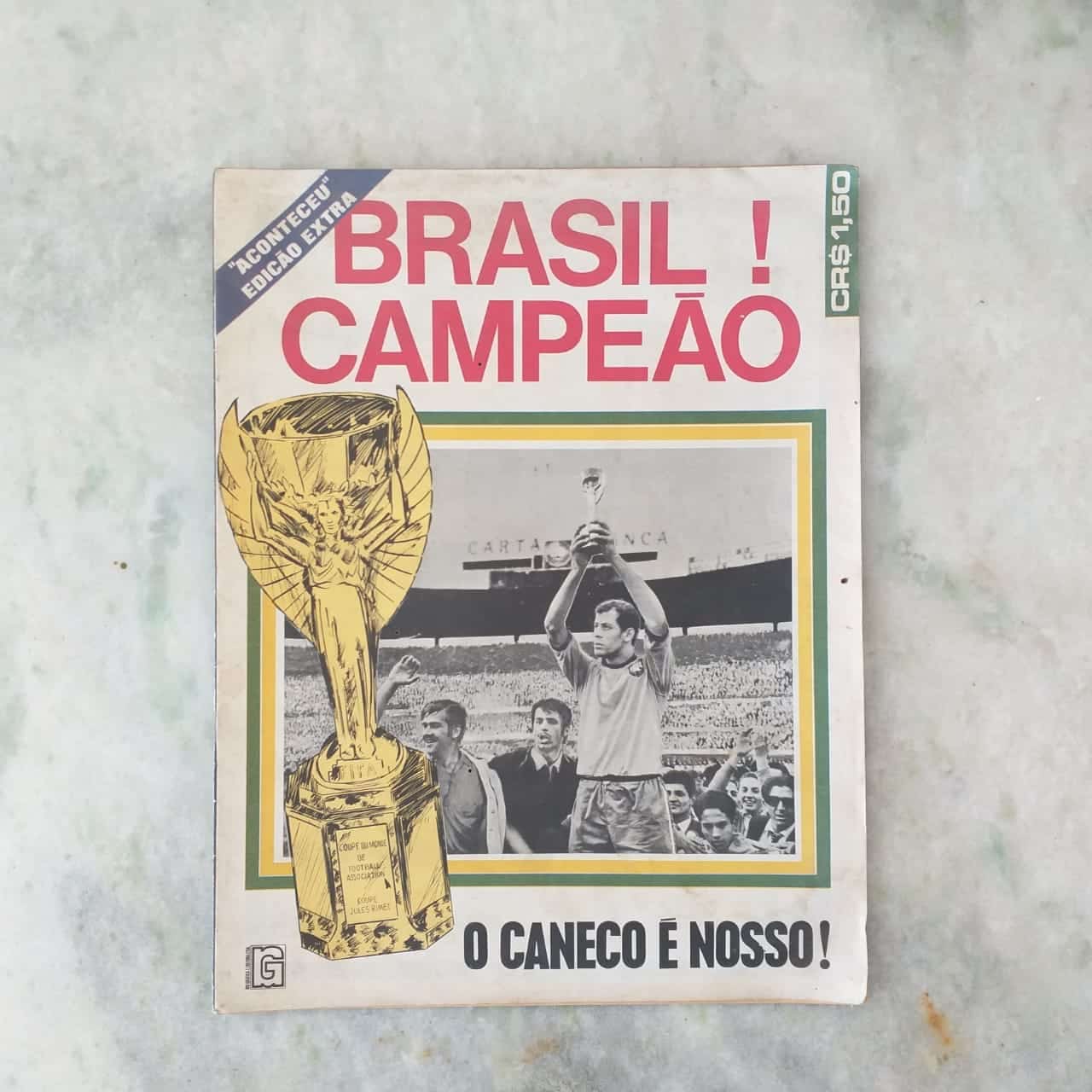 Revista Aconteceu Edição Extra - Brasil Campeão - Copa do Mundo 1970 - 22 de Junho de 1970