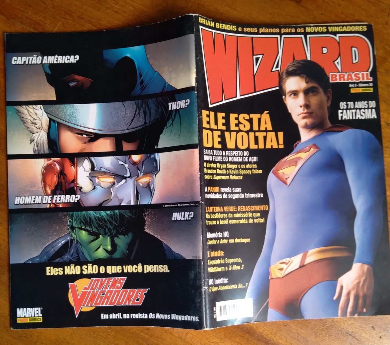 | Casa do Colecionador Revista Wizard Brasil 30 2006 / 70 anos do Fantasma Superman Wilder Storm