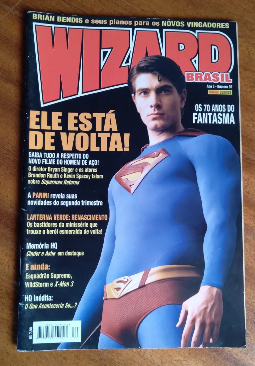 | Casa do Colecionador Revista Wizard Brasil 30 2006 70 Anos Do Fantasma Superman Wilder Storm