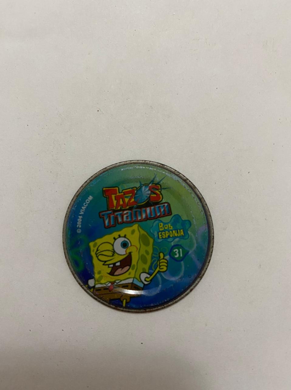 | Casa do Colecionador Tazos Titanium N° 31 - Bob Esponja (Elma Chips) 2004