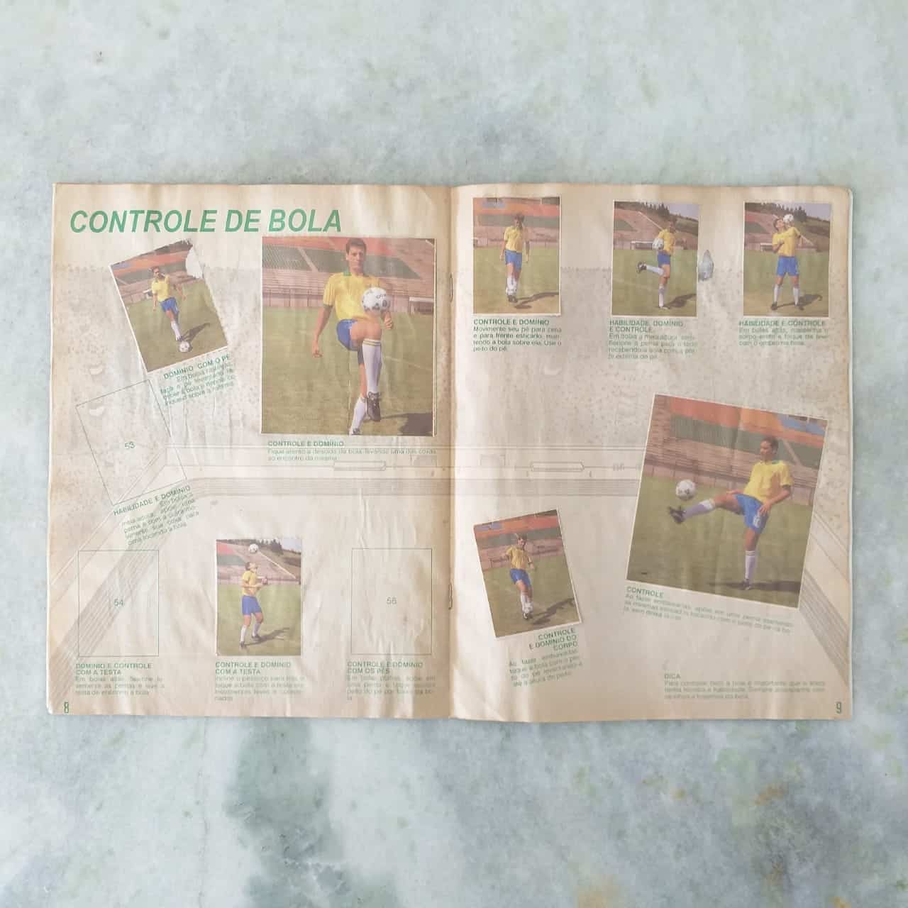 | Casa do Colecionador Álbum de Figurinhas - Futebol Tetra Campeão (Incompleto) 1995 - Leia a descrição