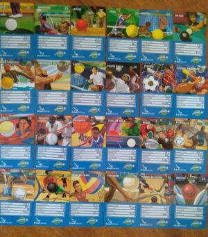 Cartão Brasil Telecom PR 2003 / Superbola Coleção completa.