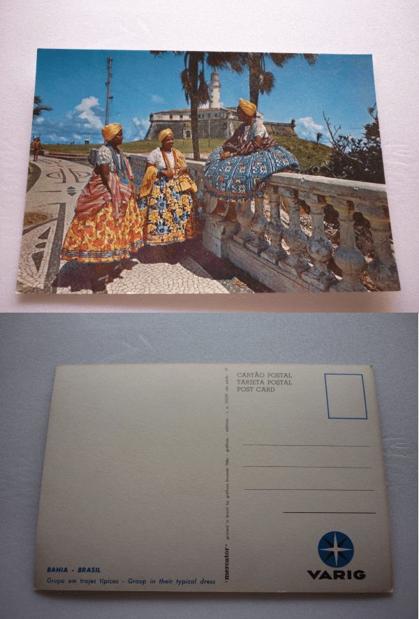 | Casa do Colecionador CARTÃO POSTAL GRUPO EM TRAJES TÍPICOS BAHIA .