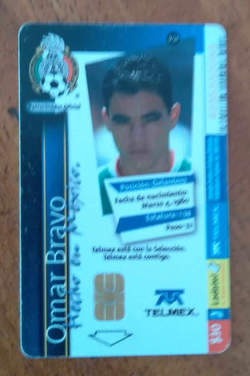 | Casa do Colecionador Cartão Telefone México Ladatel / Selecção Telmex 9 / Omar Bravo.