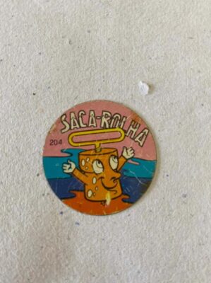 Figurinhas de Metal - Chapinha Nº 204 - Anos 70
