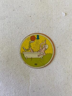 Figurinhas de Metal - Chapinha Nº 85 - Anos 70