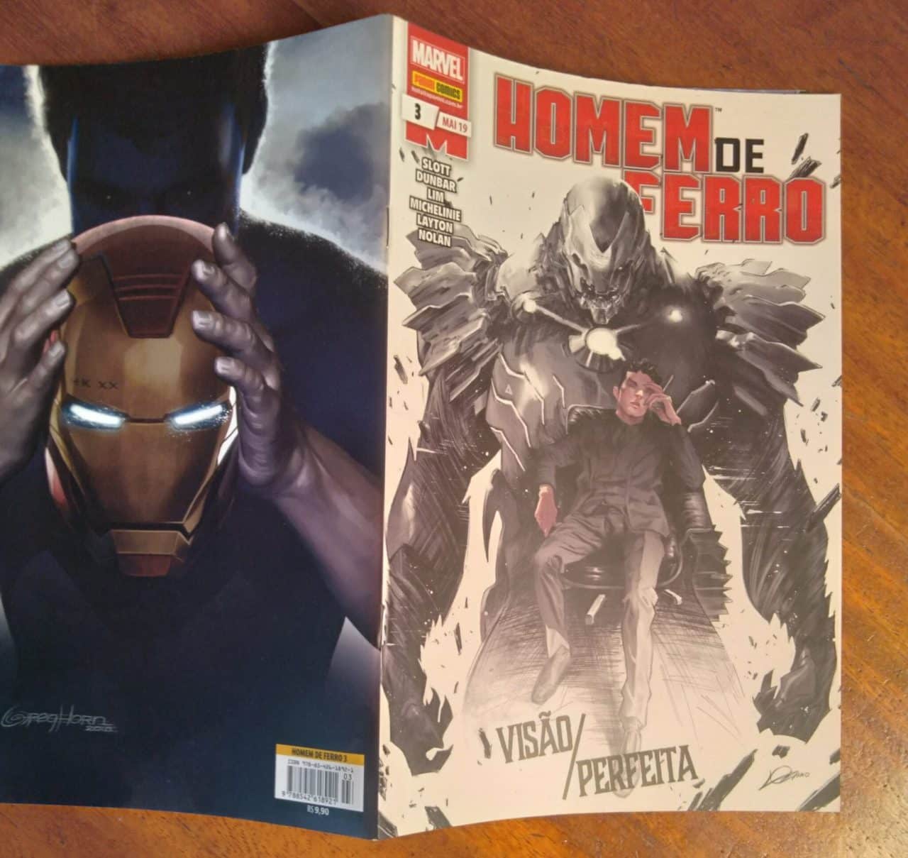 | Casa do Colecionador Gibi Panini Homem de Ferro 3 2019 / Visão Perfeita.