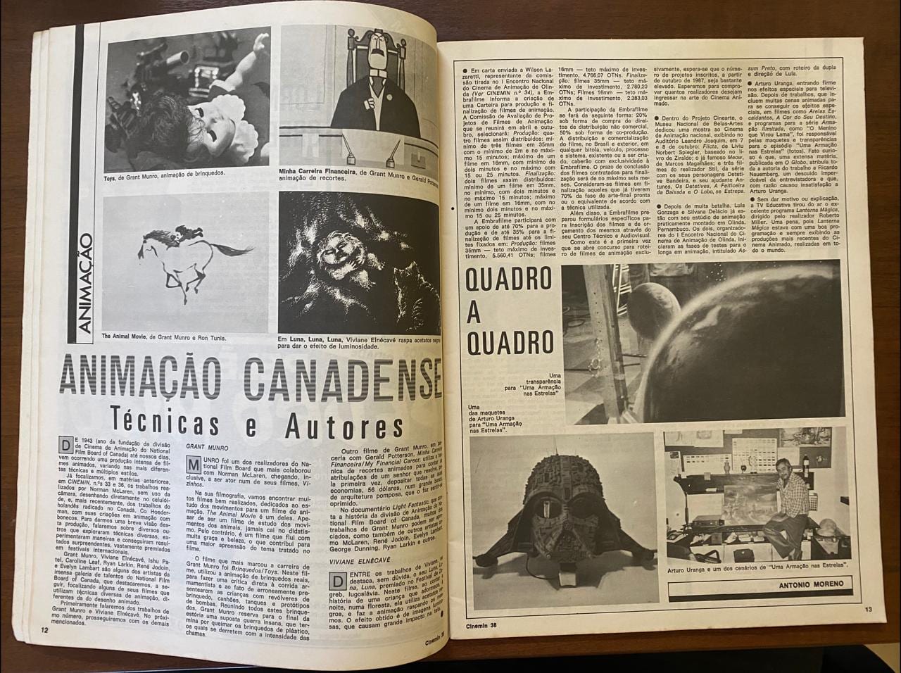 | Casa do Colecionador Revista Cinemin N 38 - Ebal - Novembro 1987