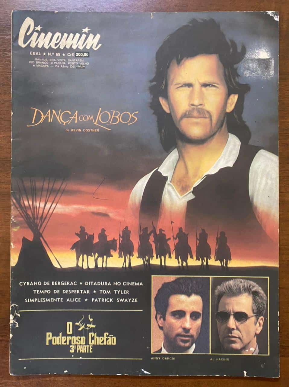 | Casa do Colecionador Revista Cinemin N 69 - Ebal - Ano Março de 1991