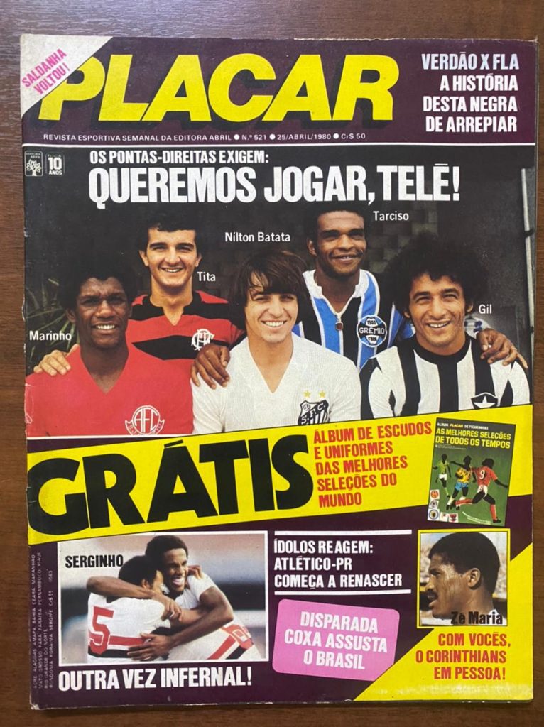 Revista Placar - N 521 - Ano Abril de 1980