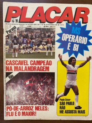 Revista Placar - N 553 - Ano Dezembro de 1980