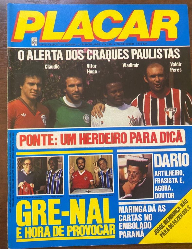 Revista Placar - N 584 - Ano Julho de 1981