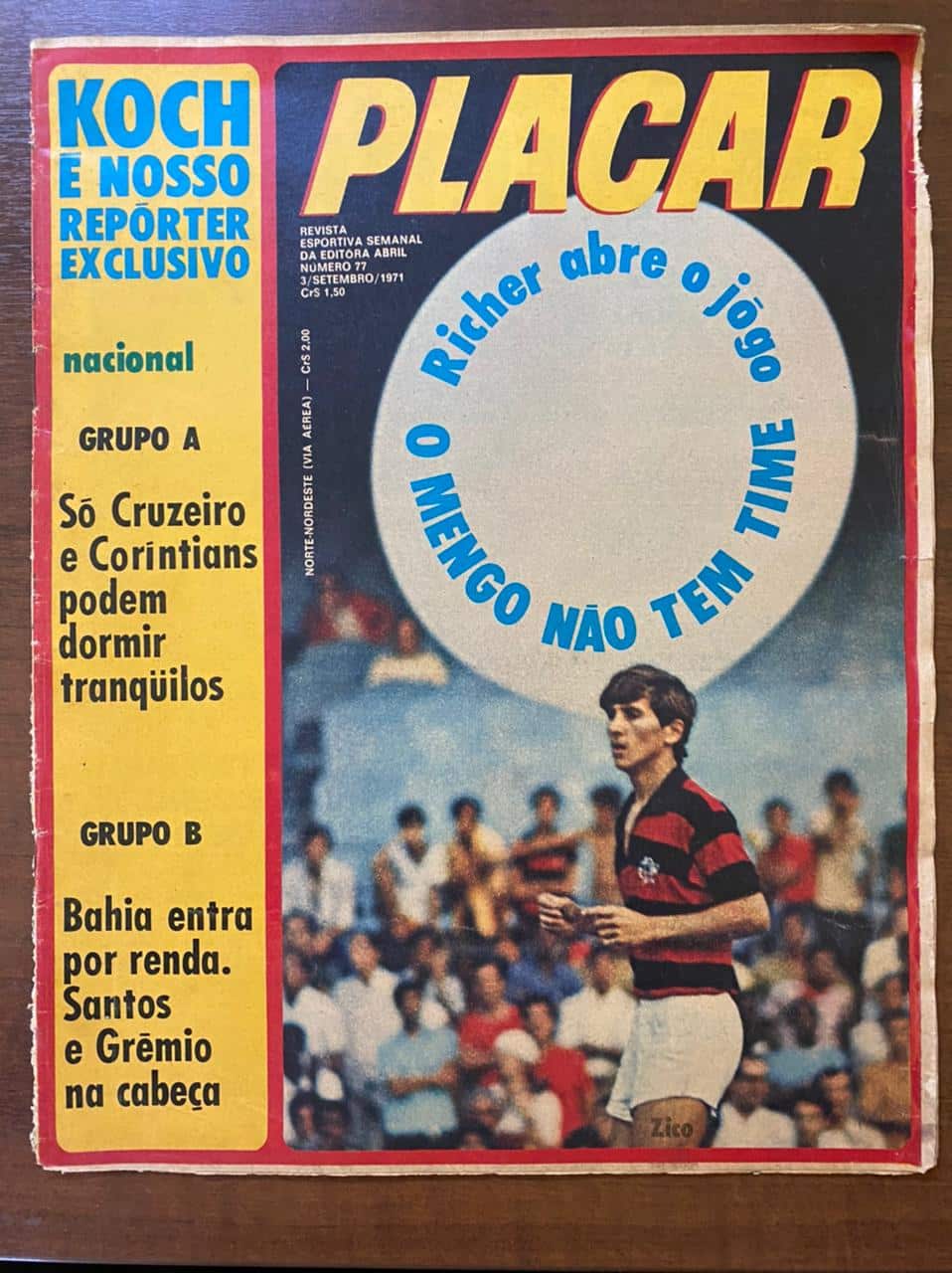 | Casa do Colecionador Revista Placar N 77 - Setembro de 1971