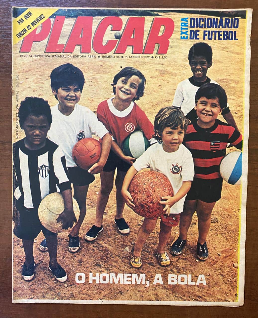 | Casa do Colecionador Revista Placar N 95 - Janeiro de 1972