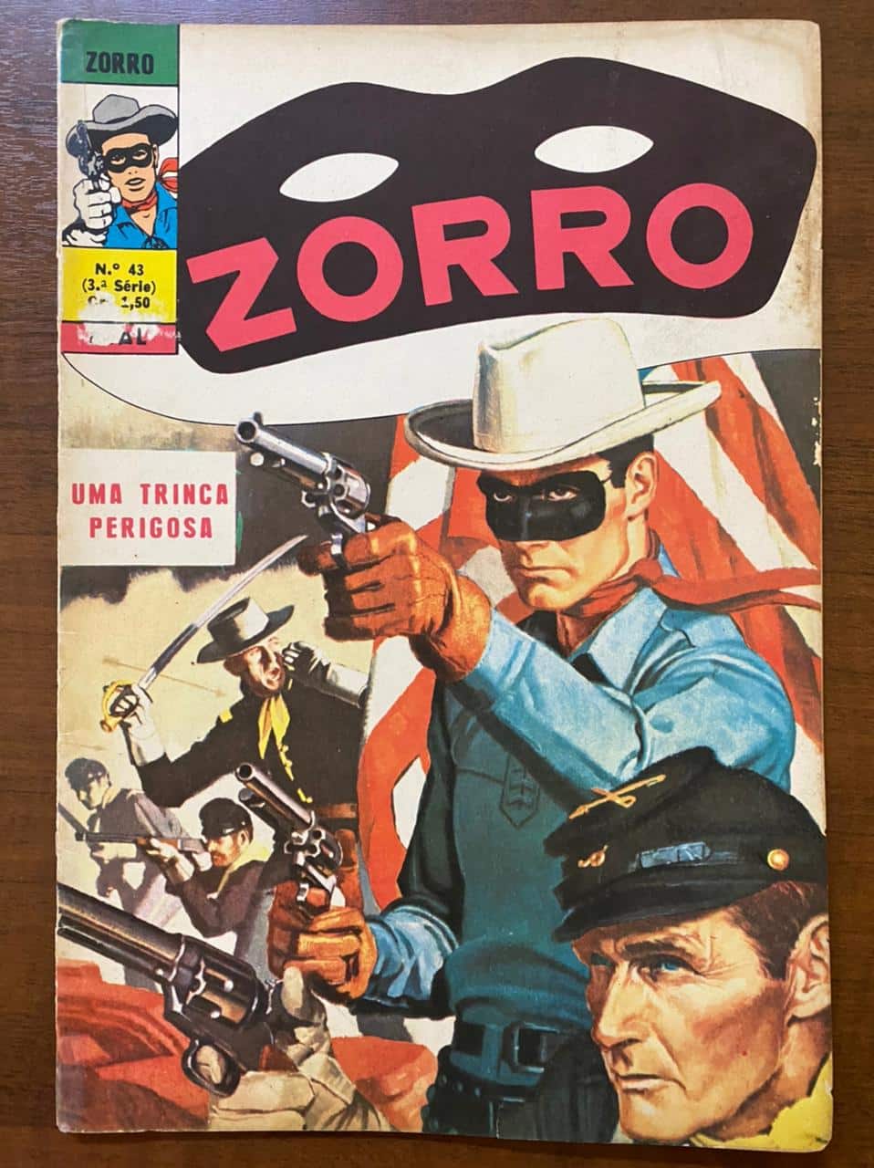 | Casa do Colecionador Revista Zorro N 43 - 3 Série - Março de 1974 - Ebal