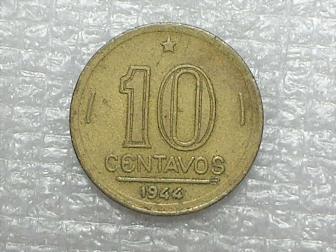 | Casa do Colecionador Variante engraçada e interessante = 1- centavos - 1944 Getúlio com chifre e tupete / não catalogada