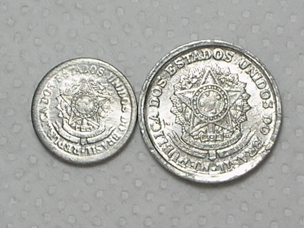 | Casa do Colecionador 10 Centavos - 1956 / 1 Cruzeiro - 1957 / Soberbas / m180
