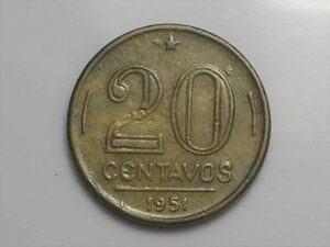 20 Centavos - 1951 / Variante 2º 1 pequeno