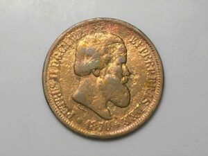 20 Réis - 1870 de petrus 2º em bronze / Escassa