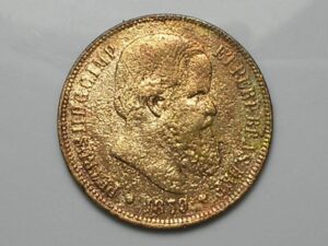 40 Réis - 1879 / Cabeça de Petrus 2º - Império