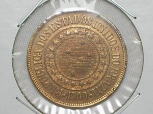 40 Réis - 1900 / República - Bronze / Soberba e mais
