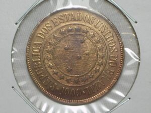 40 Réis - 1909 / República - Bronze / Soberba e mais