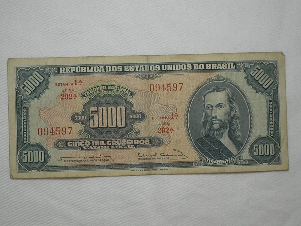 | Casa do Colecionador 5.000 Cruzeiros - C-057 / Tiradentes / 094597