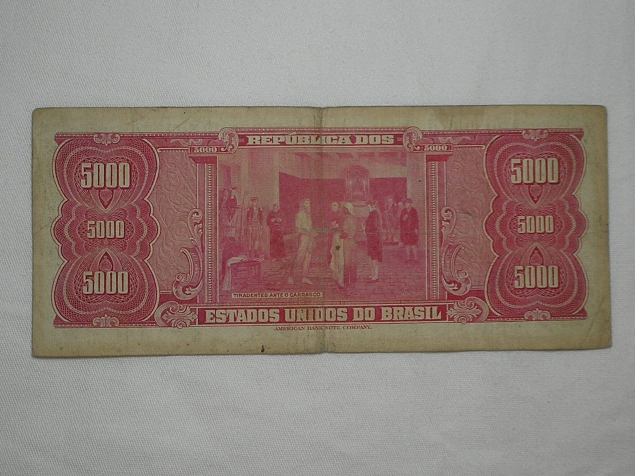 | Casa do Colecionador 5.000 Cruzeiros - C-058 / Tiradentes / 015618