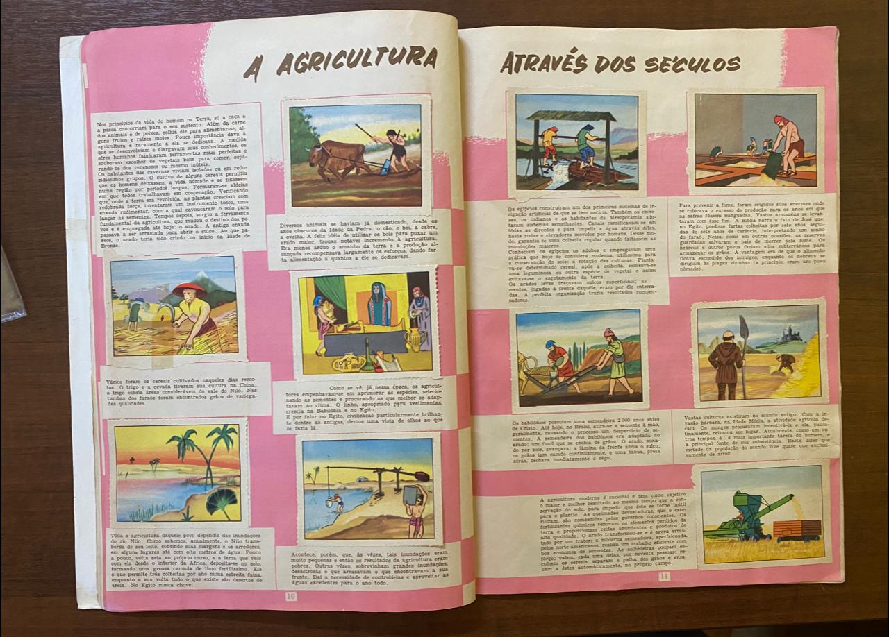 | Casa do Colecionador Álbum de Figurinhas Inventos e descobertas - Ano 1964