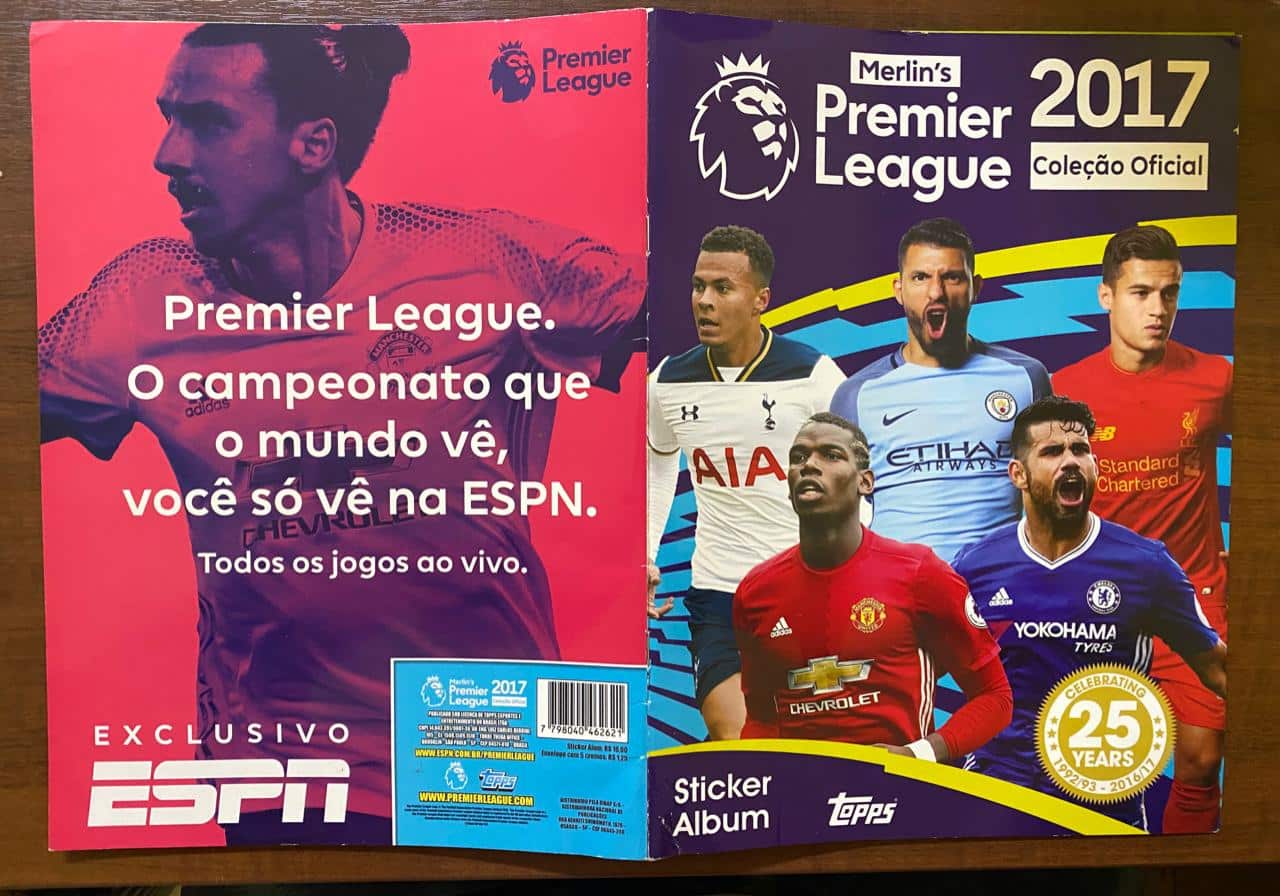 | Casa do Colecionador Álbum de Figurinhas Premier League 2017