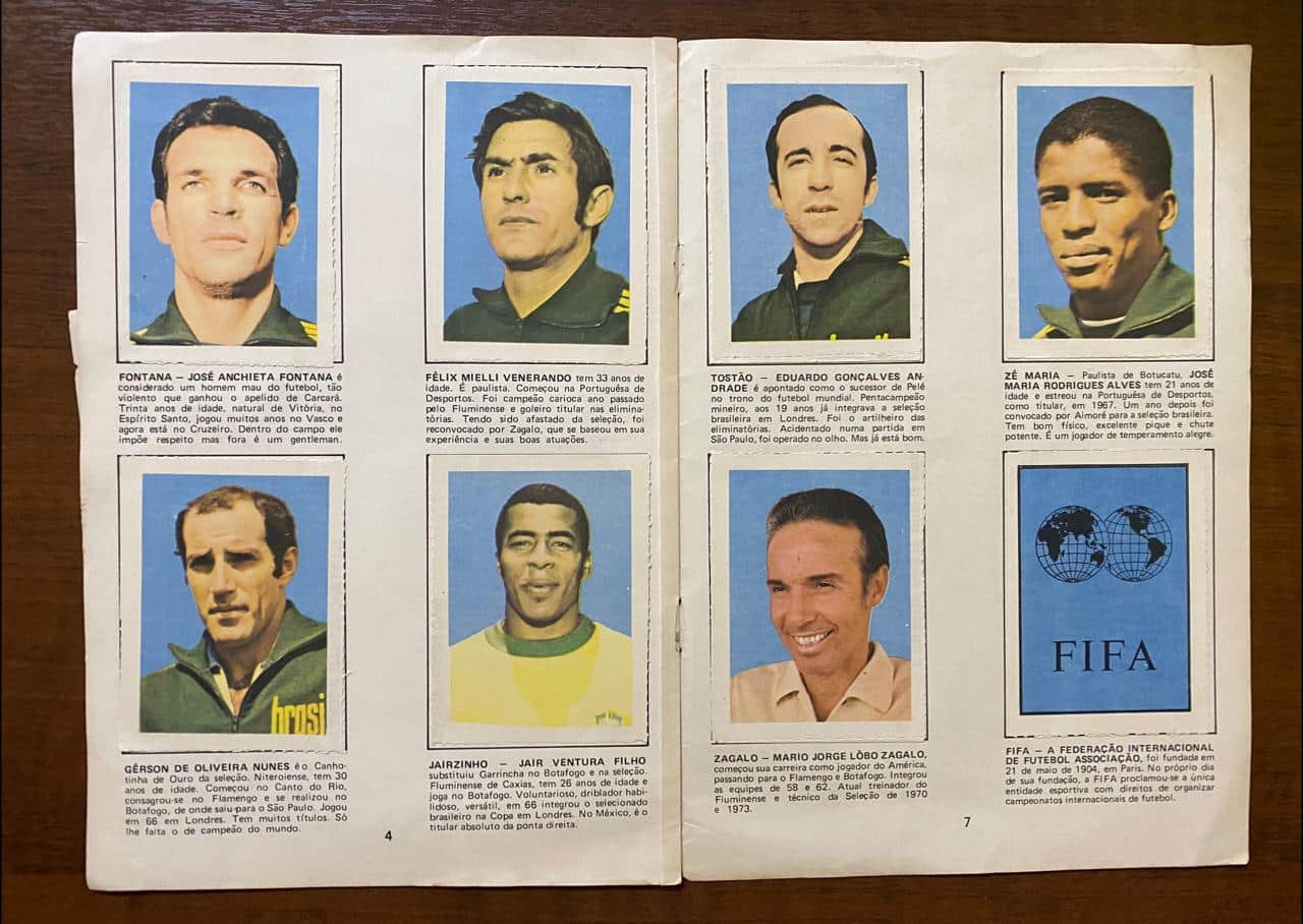 | Casa do Colecionador Álbum de Figurinhas Tri 1970 - A Taça é Nossa