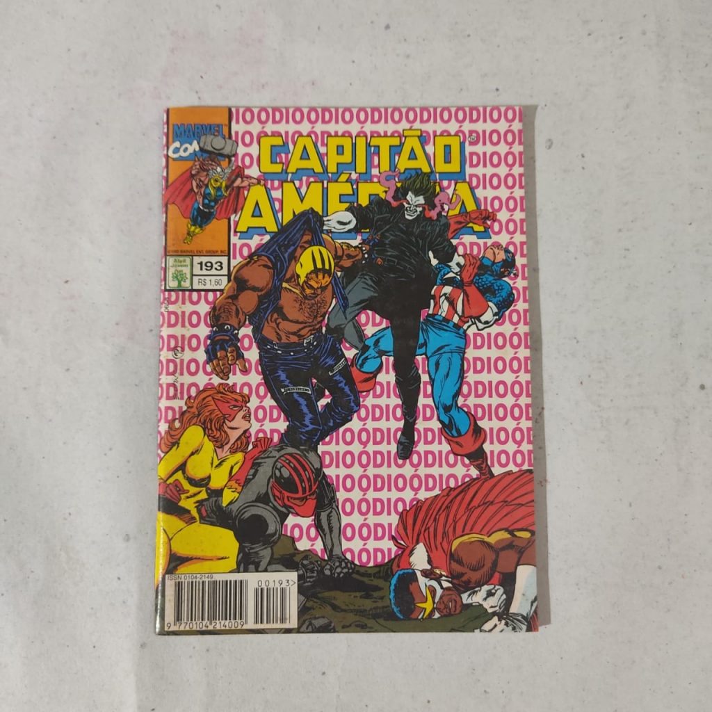 | Casa do Colecionador Capitão América Nº 193 (Editora Abril) Junho de 1995 (HQ/Gibi)