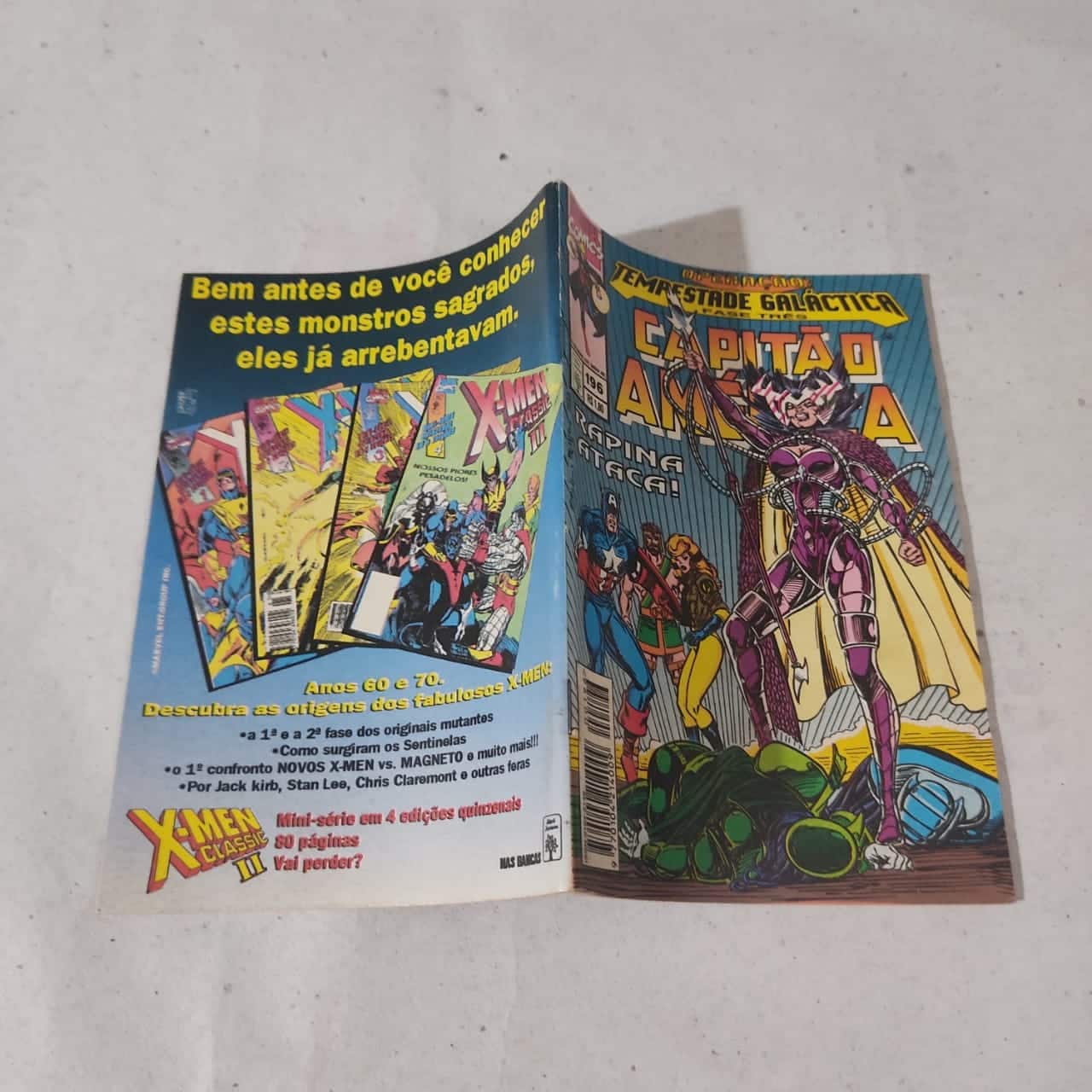 | Casa do Colecionador Capitão América Nº 196 (Editora Abril) Setembro de 1995 (HQ/Gibi)