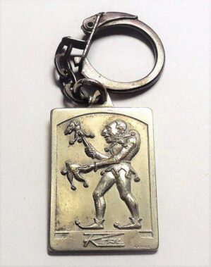 Chaveiro Em Metal Aerovias Real - Corcundinha - Anos 60