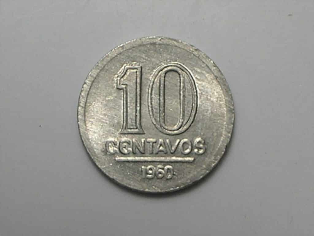 | Casa do Colecionador Data escassa - 10 Centavos - 1960 / Sob/Fc