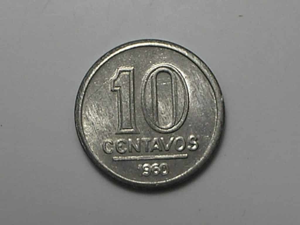 | Casa do Colecionador Data escassa - 10 Centavos - 1960 / Sob/Fc