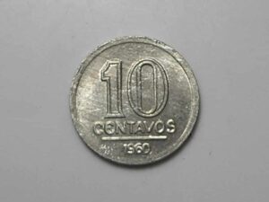 Data escassa - 10 Centavos - 1960 / Sob/Fc
