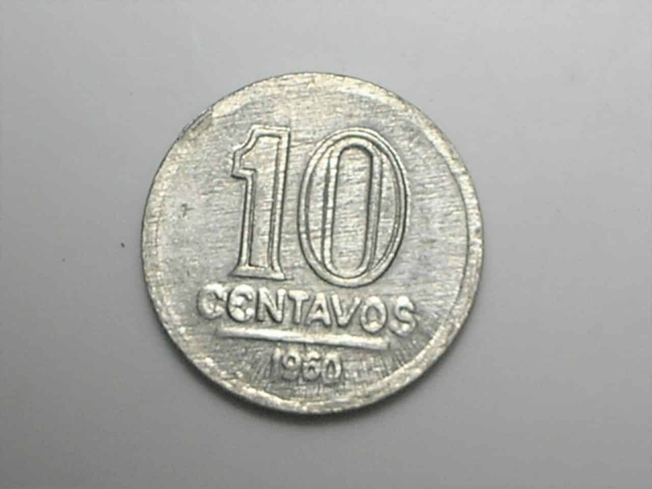 | Casa do Colecionador Data escassa - 10 Centavos - 1960 / Sob/Fc