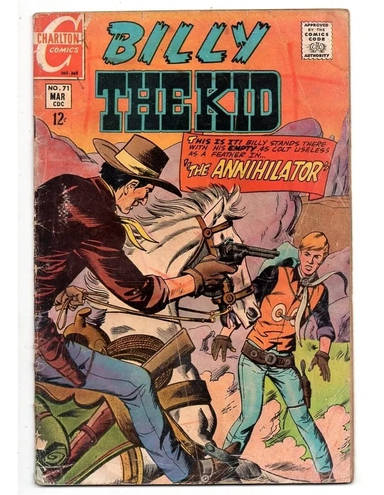 | Casa do Colecionador Hq Revista Billy The Kid Nº 71 - Em Ingles - 1969